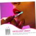 FOYTOKI 5pcs Silicone Eyeshadow Brush Glitter Eyeshadow Stick Glitter Outfit Lip Brush Plastic Handle - Buy Online on SooperMarket.com