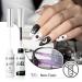 Nail Art Gel Liner Set - Black & White Design Polish Paint - 2Pcs 8ml Soak Off Curing Gel Polish with Thin Brush - DIY Home Salon French Manicure - Buy Online on SooperMarket.com