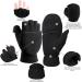 Winter Convertible Gloves - Warm Polar Fleece Flip Top Mittens for Men and Women - Ideal for Running, Painting, Texting, and Photographing - Medium Size - Buy Online on SooperMarket.com