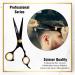 Professional Barber Razor Edge Hair Cutting Scissors/Shears TRISBRO Trimming Scissors for Hair 6.5 Inch Stainless Steel Hairdressing Styling Trimming Shears - Adjustable Screw (Black) - Buy Online on SooperMarket.com