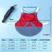 Adjustable Soft Rabbit Dishes & Leash Set for Small Pets - Perfect for Rabbits Cats & Guinea Pigs (Red M) - Buy Online on SooperMarket.com