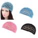 3PCS Mesh Crochet Hair Nets for Women - Short, Thick Cap for Night Sleeping (Blue Black Pink) - Buy Online on SooperMarket.com