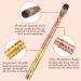 Saviland Pure Kolinsky Acrylic Nail Brush Size 14 - Professional Oval Brush for Acrylic Application - Golden Handle with Glitter - Nail Art Tool - Buy Online on SooperMarket.com