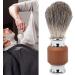 Premium Shaving Brush for Men - Rubber Wood Handle Foaming Trimmer Perfect for Barbers & Salons - Buy Online on SooperMarket.com