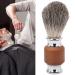 Ankroyu Men's Beard Shaving Brush - Rubber Wood Handle Facial & Foaming Trim Brush for Beard & Hairdressing Salon - Buy Online on SooperMarket.com