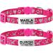 Tagme 2er-Pack Cat neck band with name and address shield reflective cat collar with safety lock and bell for kittens hot pink 15-20 cm hot pink