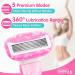 Travel Razors for Women - 5-Blade Mini Razor with Case & Cartridges | Portable Toiletries in Pink - Buy Online on SooperMarket.com