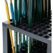 U.S. Art Supply 96 Hole Plastic Pencil & Brush Holder - Desk Stand Organizer Holding Rack for Pens  Paint Brushes  Colored Pencils  Markers 96-Hole Single Level - Buy Online on SooperMarket.com