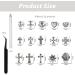Ruzister 75-Piece 3D Nail Charts - Gothic Retro-Punk Metal Nail Art Charms - Silver Cross & Heart Decorations for Manicure - Buy Online on SooperMarket.com