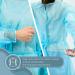  50-Pack Disposable Isolation Gown FDA Registered AAMI Level 1 PP & PE 30g Fully Closed Double Tie Back Elastic Cuffs Fluid Resistant Unisex (50) - Buy Online on SooperMarket.com