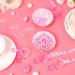 48 Pink Acrylic Necklace Baby Pacifier & Plastic Clothespins Set for Baby Shower Decorations - Buy Online on SooperMarket.com