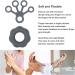 Finger Exerciser Skin Friendly Flexible Hand Grip Strengthener Lightweight Silicone Reduce Stiffness for Weak Hands for Elderly Dark Grey - Buy Online on SooperMarket.com