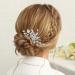Easedaily Silver Crystal Bridal Hair Comb - Opal Wedding Hair Piece for Women and Bridesmaids - Buy Online on SooperMarket.com