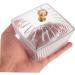 4 Pcs Candied Fruit Refreshment Tray Food Container Clear Tea Container Candy Jar Storage Popcorn 9X9X7.5CMx2pcs Transparentx2pcs - Buy Online on SooperMarket.com