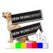 2 pieces P24S K9 dog harness velcro stickers design yourself for medium and large dogs with name Large White Large White