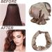 KEYRI 2PCS Heatless Hair Curler Heatless Curling Set Heatless Curlers Headband with Hairnet No Heat Hair Curlers for Long/Medium Hair Sleeping Overnight Lazy Curlers DIY Hair Styling Tools (Champagne) - Buy Online on SooperMarket.com
