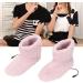 Comforting Heated Foot Warmer - USB Electric Plush Heat Shoes in Pink for Cozy Winter Relaxation - Buy Online on SooperMarket.com