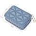 Travel Makeup Bag & Lipstick Case with Mirror - Mini Cosmetic Jewelry Box - Perfect New Year Gift - Blue - Buy Online on SooperMarket.com