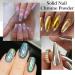 Chrome Nail Powder Kit with Black & White Gel Polish Set - Metallic Aurora Glazed Donut Glitter for Women & Girls - Manicure Gift Set - Buy Online on SooperMarket.com