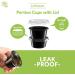 2 oz - 100 Sets Black Disposable Plastic Portion Cups with Lids for Jello Shots, Meal Prep, Sauce, Crafts & More - Buy Online on SooperMarket.com