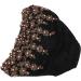 Soft Vintage Black Turban Head Wrap - Comfortable Embroidered Hair Turban for Everyday Use - Ideal Gift - Buy Online on SooperMarket.com
