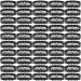 50 pieces wigs clips U-shape metal snap clips 32mm 6-teeth combs clips with rubber for hair extensions (black) 50 PCs 32 mm black