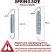 Set of 16 Heavy Duty Stainless Steel Replacement Springs for 5.5-7 Inch Trampoline - Buy Online on SooperMarket.com