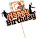 Basketball Cake Topper - Happy Birthday Shield | Sports Theme Decor for Young Girls - Buy Online on SooperMarket.com