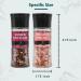 Soeos Salt and Pepper Grinder Set with Rainbow Peppercorns, Black Peppercorns, White Sea Salt, and Pink Salt - 9.8oz (277.82g) Total Spice - Plastic Bottle Grinder Included - Buy Online on SooperMarket.com