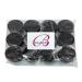 Beauticom 20g/20ml Acrylic Round Clear Jars with Black Lids - Ideal for Lip Balms, Creams, Makeup, Cosmetics - 12 Piece Set - Buy Online on SooperMarket.com