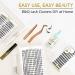 72 D Curl Individual Cluster Lashes - Soft Fluffy DIY Lash Extensions - B&Q Natural Eyelash Clusters - UK-FD-B46-D-8-16MIX - Buy Online on SooperMarket.com