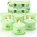 Citronella candle Outdoor 6 Set - Natural Soy Wax Candles 6 Set with Citronella fragrance for garden camping picnics balcony terrace - 12 hours of burning time per candle Citronella 210g
