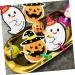 OFFSCH 50pcs Halloween Candy Tag Lollipop Decoration Lollipop Card Halloween Decor Packaging Decoration Card Lollipop Packaging Card Tooth Charms Message Card Pencil Caps Pumpkin Ghost - Buy Online on SooperMarket.com
