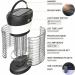 Mosquito Killer lamp Portable Bug Zapper Light Bulbs & Waterproof Camping Lantern 1800mAh Battery USB and Solar Rechargable LED Insect & Fly Killer for Outdoor Home Bedroom Backyard Patio Black - Buy Online on SooperMarket.com