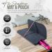 Glamza Hair Straightener Mat & Pouch - Made from Heat Resistant Safety Felt - Ideal for Home & Travel (Dark Grey (Pouchy)) - Buy Online on SooperMarket.com