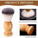 Epodmalx Men's Shaving Brush with Wooden Handle - 7pcs Salon Tools for Perfect Grooming - Buy Online on SooperMarket.com