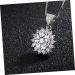ABOOFAN 1pc Sun Petal Pendant Diamond Choker Necklace Rhienestone Necklace Crafts Making Material Alloy - Buy Online on SooperMarket.com