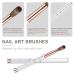 Buy Acrylic Nail Brush Size 10 - 100% Real Kolinsky Nail Art Brush for Professional & DIY Use | Perfect for Acrylic Powder Application - Buy Online on SooperMarket.com