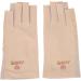 Manicure Gloves UV Protection Stretchy Breathable Fingerless Fiber Cotton Nail Lamp Gloves for Home Salon Grey (Light Yellow) - Buy Online on SooperMarket.com