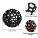 3-Piece Hair Network Crystal Bun Set | Stylish Hairstyles for Ballet Gymnastics & Sports | Black Fabric Bunting for Kids - Buy Online on SooperMarket.com