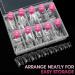 Krofaue Duck Nail Tips - 200pcs Acrylic Curved Nail Tips in Crystal Duck Feet Style | 10 Sizes Half Cover False Nails for Nail Salon - Buy Online on SooperMarket.com