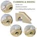 Eyksta Wooden Hamster House with Stairs - Cozy Hideout & Ladder Toy for Hamsters (17x8.5x9) - Ideal Hamster Accessories - Buy Online on SooperMarket.com