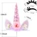 Unicorn Cake Topper for Girls First Birthday - Pink Horn with Eyelashes - Birthday Party Supplies and Decorations - Buy Online on SooperMarket.com