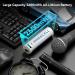 Rechargeable AA Li-Ion Batteries - 2600mWh 1.5V Fast Charging - 4 Pack with USB Cables for Smart Devices & Game Controllers - Buy Online on SooperMarket.com