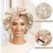 Welrog Satin Hair Hood for Women - Double-Sided Silk Bonnet for Sleeping & Hair Protection - Coffee/Beige Color - Buy Online on SooperMarket.com