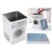 Laundry Detergent Powder Storage Tin Box Laundry Powder Metal Box Large Capacity Metal Laundry Detergent Canister Container for Storing Washing Tablets Blue