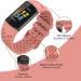 TopPerfekt Sport Bands for Fitbit Charge 5 - Adjustable Breathable Silicone Replacement Band - Orange Pink - Women Men - Buy Online on SooperMarket.com