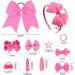 SKHAOVS 33 Pieces Pink School Girls Hair Accessories Kit Girls Hair Accessories Set Pink Bows Hair Ties Baby Hair Cips for Girls Hair Accessories for Girl Teen Toddler Birthday Gift(Pink) - Buy Online on SooperMarket.com