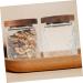 Alipis 2pcs Glass Jar Cereal Container Candy Jar Canisters Household Dried Food Container Household Storage Jar Candy Container Storage Accessory Snack Holder Cereals Wood Tea - Buy Online on SooperMarket.com