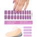 Kalolary Gel Nail Polish Strips Set (Purple) - Semi Cured Waterproof Nail Art Sticker with Nail File - For Women and Girls, UV/LED Lamp Required - Buy Online on SooperMarket.com
